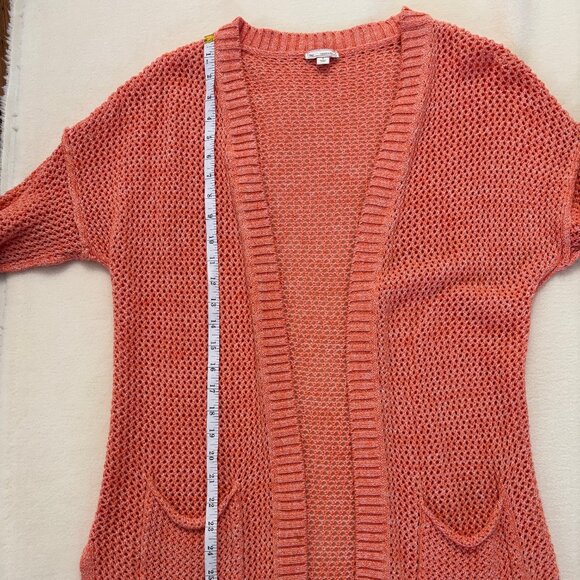 GAP Coral Open Knit Lightweight Cardigan Sweater -  Size Small - Picture 2 of 7